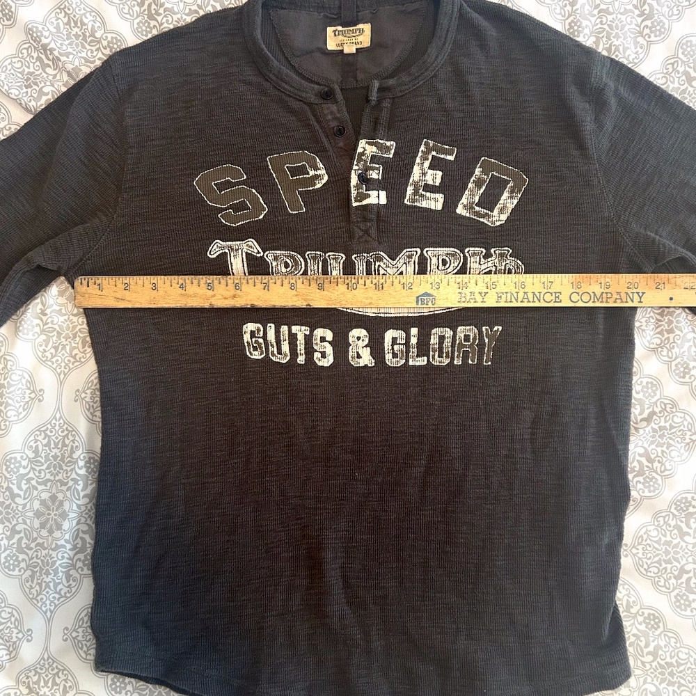 Triumph Speed Guts and Glory LS Shirt Vintage - Medium, Gray - Picture 2 of 8